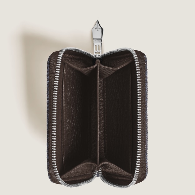 Mini Wallet 2cc with Zip in 4810 Denim - 4