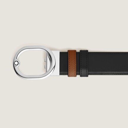 L'Ovale 35&nbsp;mm Reversible Belt in Sartorial Leather