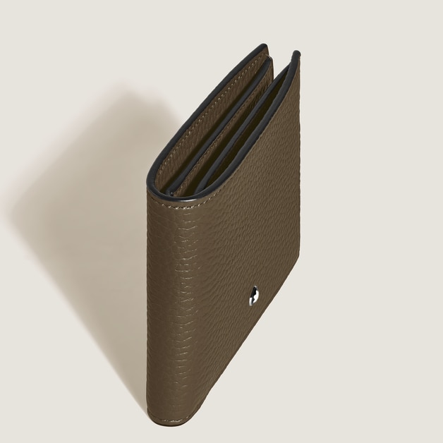 Wallet 4cc with Coin Case in Grain Leather - 4