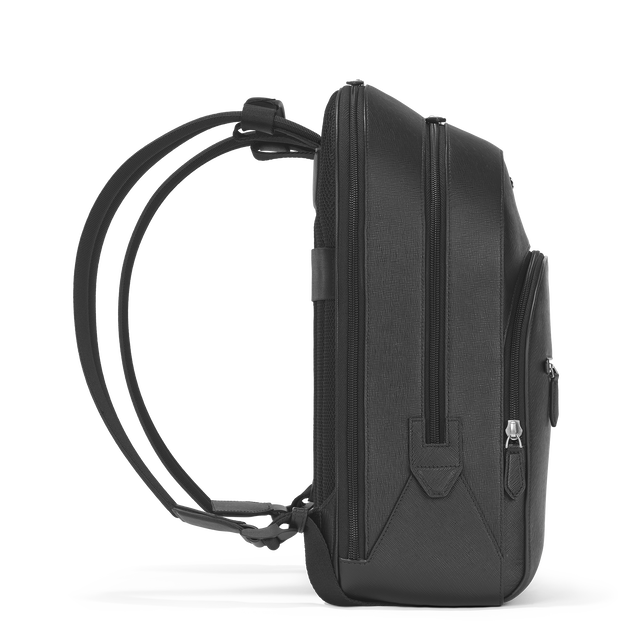 Large Backpack with 3 Compartments in Sartorial Leather - 5