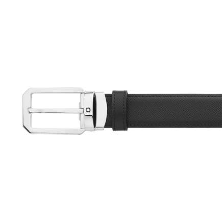 Rectangular 30 mm Reversible Belt in Leather