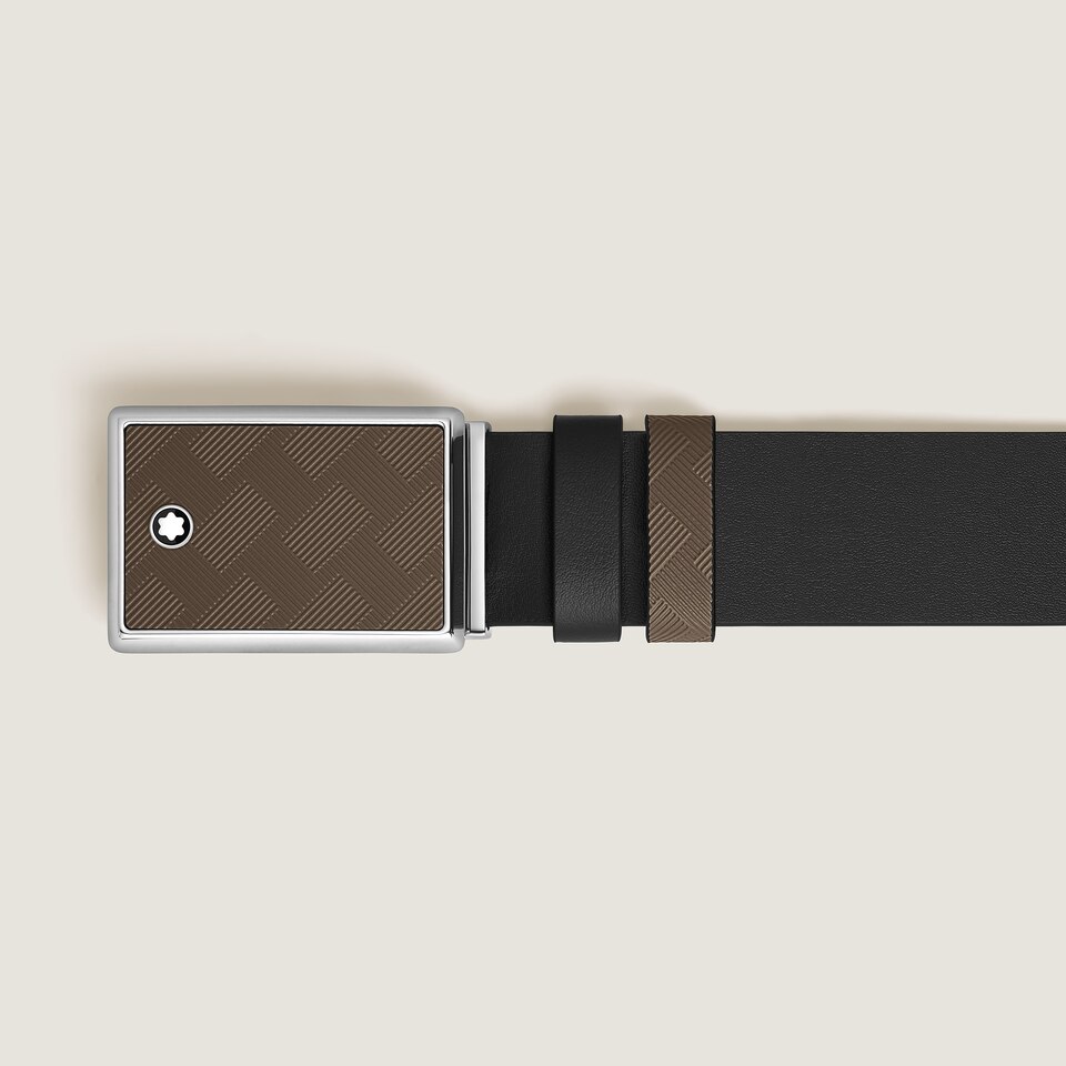 Marquetry Plate 35&nbsp;mm Reversible Belt in Extreme Leather - 3
