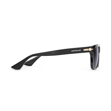 Rectangular Sunglasses with Black Acetate Frame