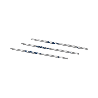 3 Ballpoint Small Refills, Royal Blue - Medium