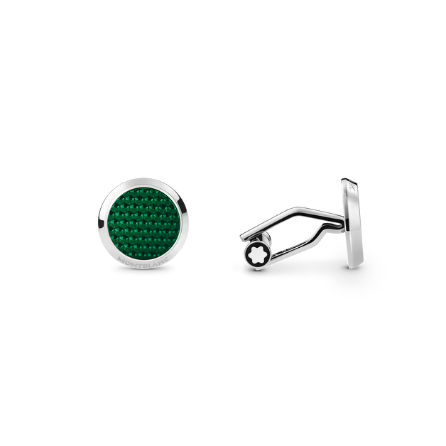 Meisterstück Cufflinks with Patterned Lacquer Inlay - 1