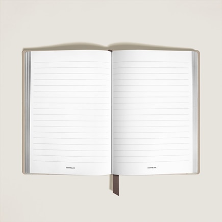 Medium Notebook in Soft Leather, Lined Pages