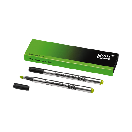 2x Document Marker Refills, Luminous Green