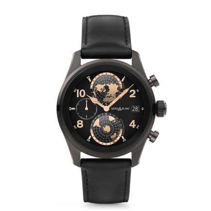 ساعة مون بلان ساميت 3 الذكية - تيتانيوم أسود اللون