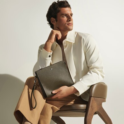 Pochette en Cuir Sartorial