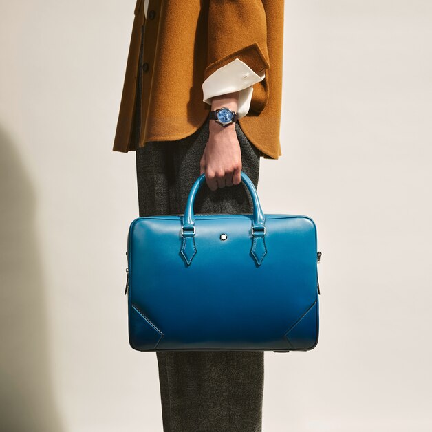 Medium Briefcase in Meisterstück Sfumato Leather - 2