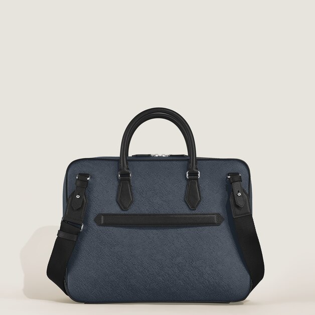 Malet&iacute;n Mediano con Bolsillo de Piel Sartorial - 4