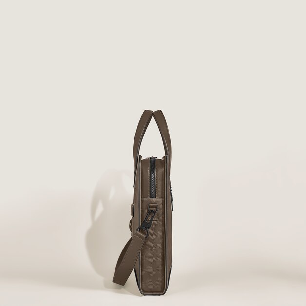 Thin Briefcase in Extreme Leather - 5