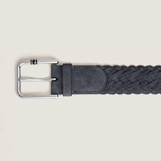 35 mm Belt in Suede with Square Meisterst&uuml;ck Buckle S
