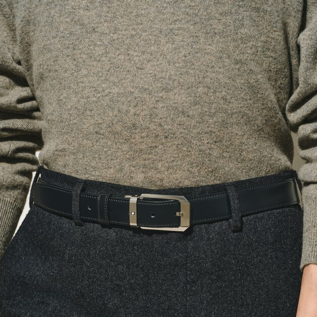Rectangular 30&nbsp;mm Reversible Belt in Leather - 2