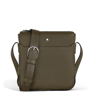 Vertical Belt Messenger Bag in Sartorial Leather