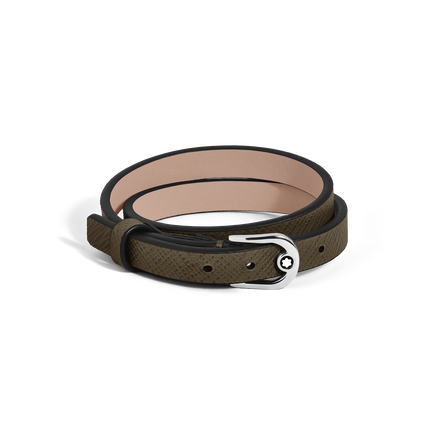 Horseshoe Buckle Adjustable Bracelet in Sartorial Leather