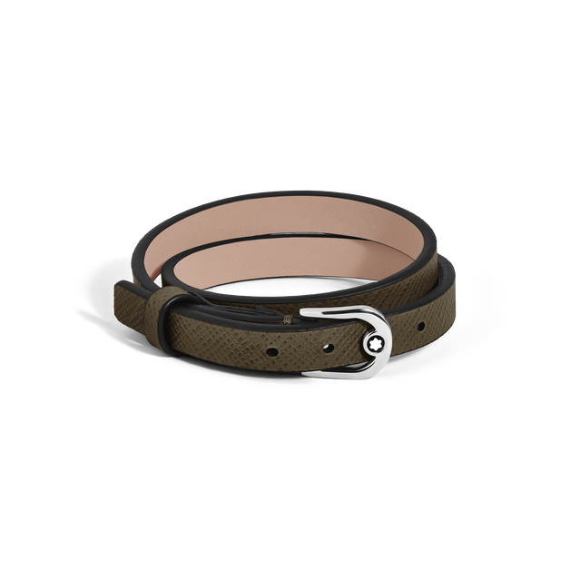 Horseshoe Buckle Adjustable Bracelet in Sartorial Leather - 1