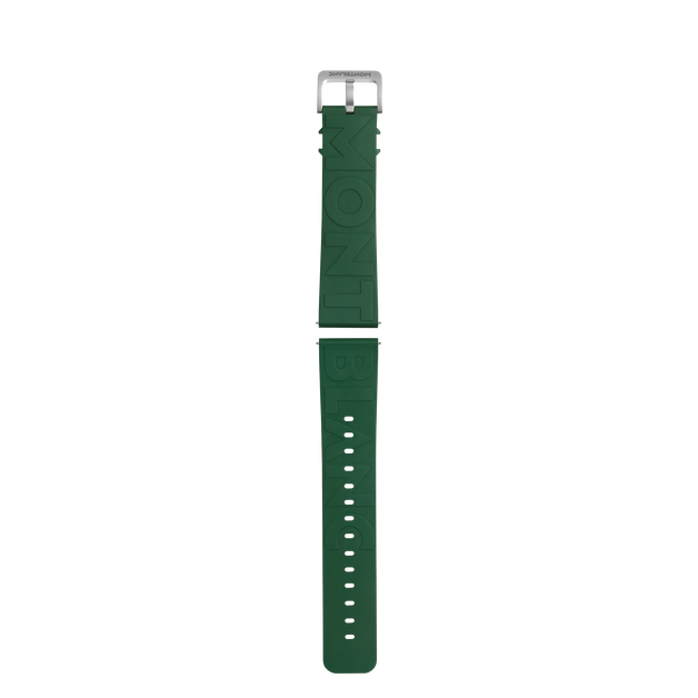 Correa de caucho verde con logotipo - 1