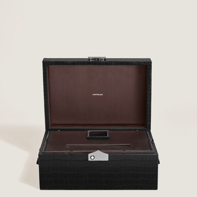 Writing Instruments Collector Box in Croco-Embossed Leather - 2