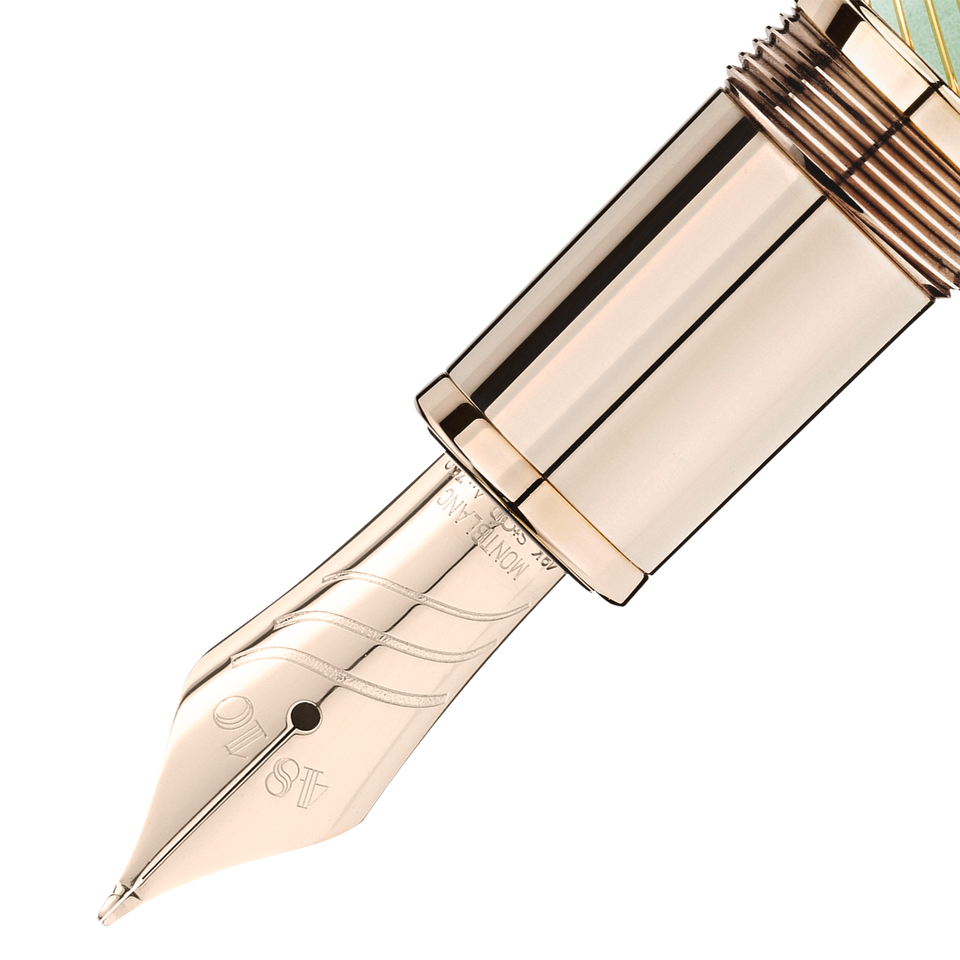 Meisterst&uuml;ck Calligraphy Solitaire Celadon D&eacute;grad&eacute; Fountain Pen Curved Nib - 3