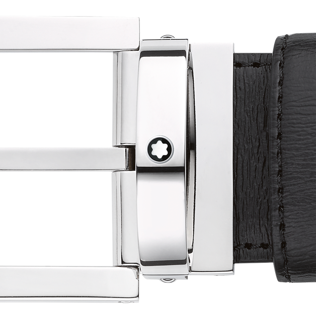 Rectangular 35 mm Belt in Leather - 3