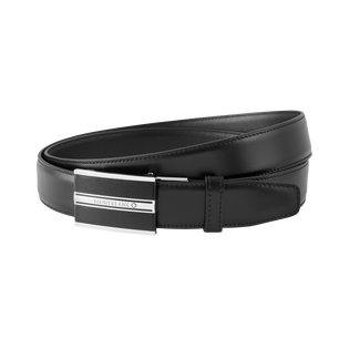 Black 30 mm leather belt