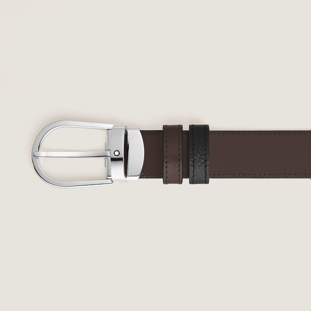 Horseshoe 30&nbsp;mm Reversible Belt in Grain Leather - 3