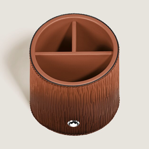 Pen Holder in Corteccia Sfumato Leather - 2