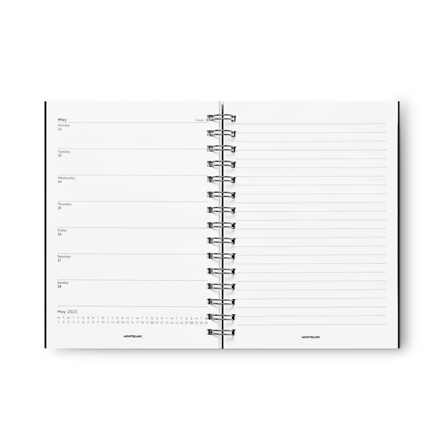 Envelope Notebook Refill #146 small, Black - Calendar 18-months - 2