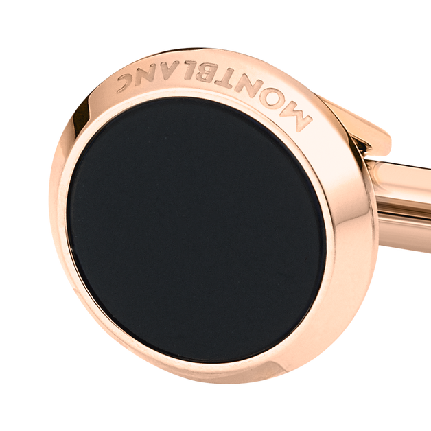 Boutons de Manchette Meisterst&uuml;ck avec Incrustation d'Onyx - 2