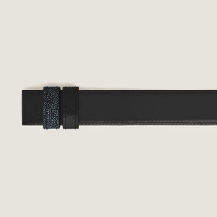 Tweed blue Sartorial/black Meisterst&uuml;ck 30mm reversible leather strap