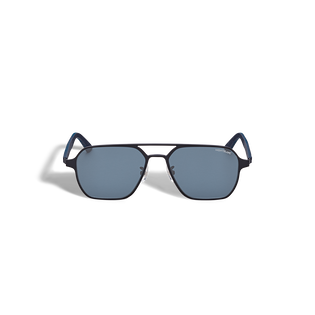 Quadratische Sonnenbrille mit schwarzem Metallrahmen