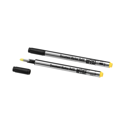 2x Document Marker Refills, Luminous Yellow