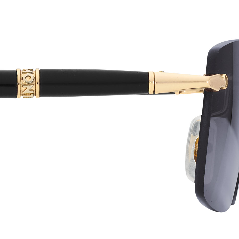 Rectangular Sunglasses with Gold-Coloured Metal Frame - 4