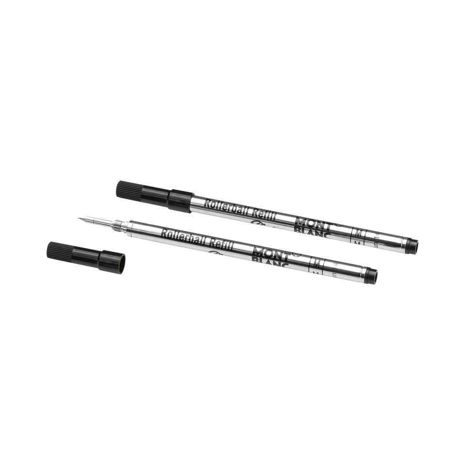 2 Rollerball Refills, Mystery Black - Fine - 2