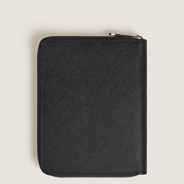 5-Pen Pouch with zip in Sartorial Leather - 4