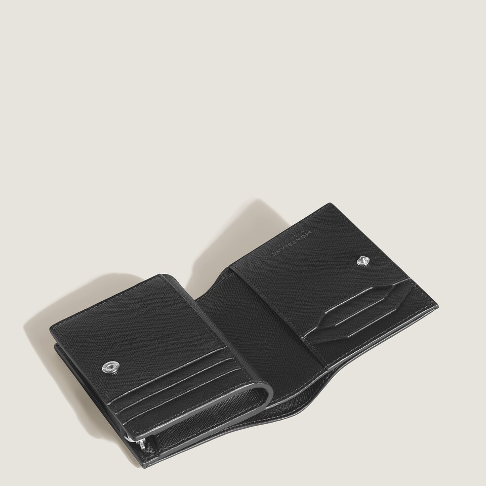 Compact Wallet 6cc with zip in Sartorial Leather - 3