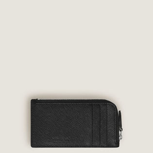 Card Holder 7cc with zip in Sartorial Leather