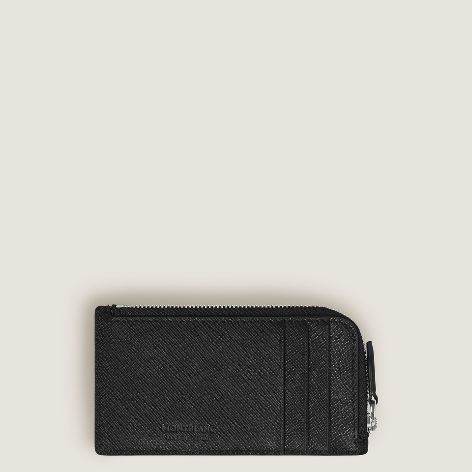 Card Holder 7cc with zip in Sartorial Leather - 3