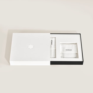 Set with PIX Black Ballpoint Pen & Card Holder 6cc in Meisterst&uuml;ck Leather
