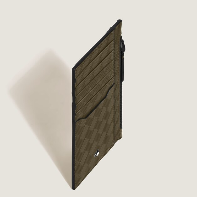 Card Holder 8cc with Zip in Extreme Leather - 3