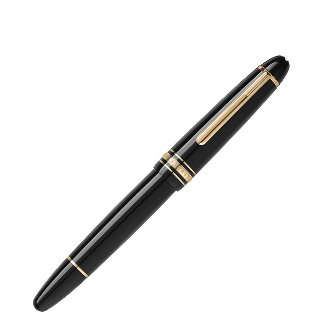 Meisterst&uuml;ck Gold-Coated LeGrand Calligraphy Fountain Pen Curved Nib - 3