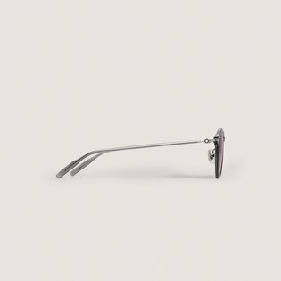 Runde Sonnenbrille mit grauem Spritzgussrahmen
