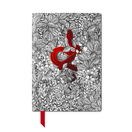 Medium Notebook, The Legend of Zodiacs, The Snake, Lined Pages