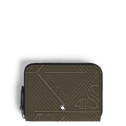 Mini Wallet 2cc with Zip in 4810 Jacquard