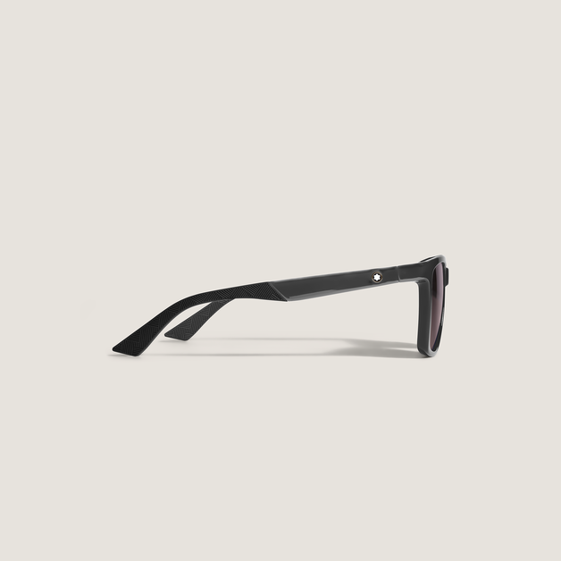 Lunettes de Soleil Carr&eacute;es avec Monture Inject&eacute;e Noire - 2