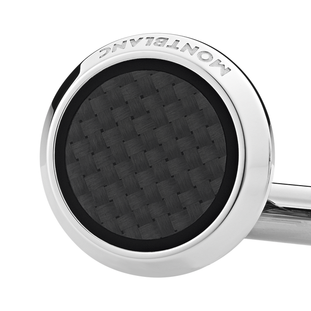 Meisterst&uuml;ck Cufflinks with Carbon-Patterned Inlay - 4