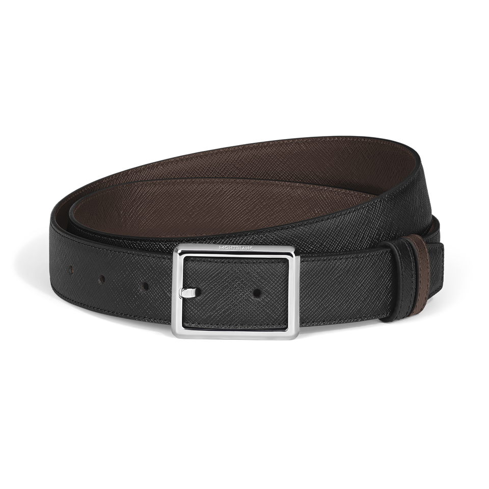 Rectangular 30&nbsp;mm Reversible Belt in Sartorial Leather - 1