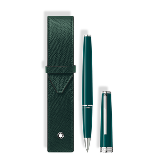 Set with PIX Deep Green Rollerball & Montblanc Envelope 1-Pen Pouch