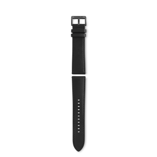 Black calf strap with black pin buckle